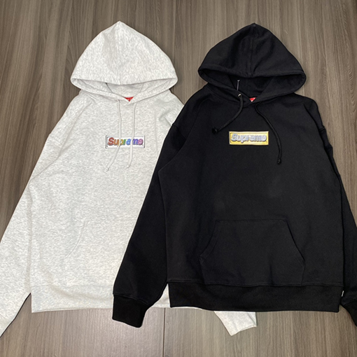 シュプリームコピー Supreme 22SS Bling Box Logo  ボックス·ロゴ フード パーカー
