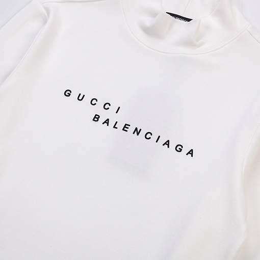 コラボシリーズ グッチ  x バレンシアガ  長袖 Tシャツ 偽物