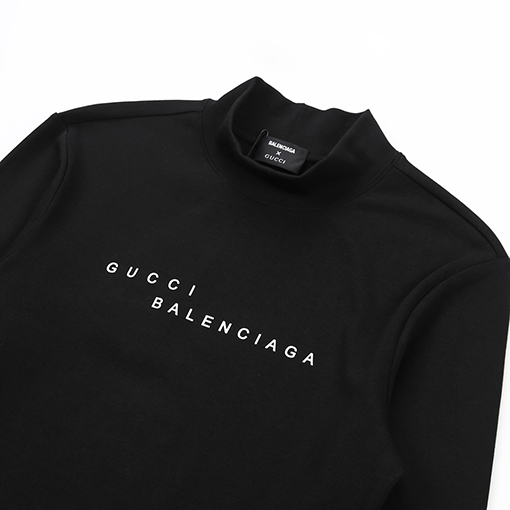 コラボシリーズ グッチ  x バレンシアガ  長袖 Tシャツ 偽物