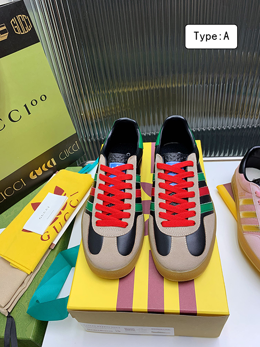 復古系 アディダス×グッチコラボレーション ガゼルスニーカースーパーコピー   Gazelle 2カラー