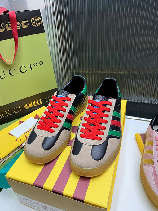 復古系 アディダス×グッチコラボレーション ガゼルスニーカースーパーコピー   Gazelle 2カラー