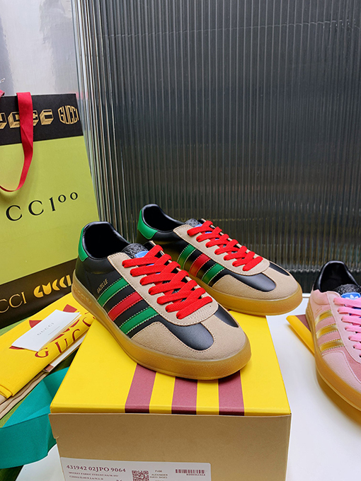 復古系 アディダス×グッチコラボレーション ガゼルスニーカースーパーコピー   Gazelle 2カラー