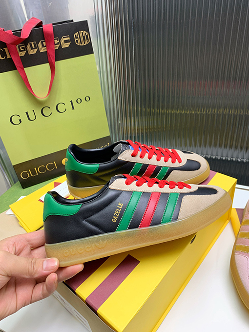 復古系 アディダス×グッチコラボレーション ガゼルスニーカースーパーコピー   Gazelle 2カラー