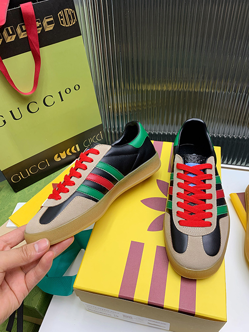 復古系 アディダス×グッチコラボレーション ガゼルスニーカースーパーコピー   Gazelle 2カラー
