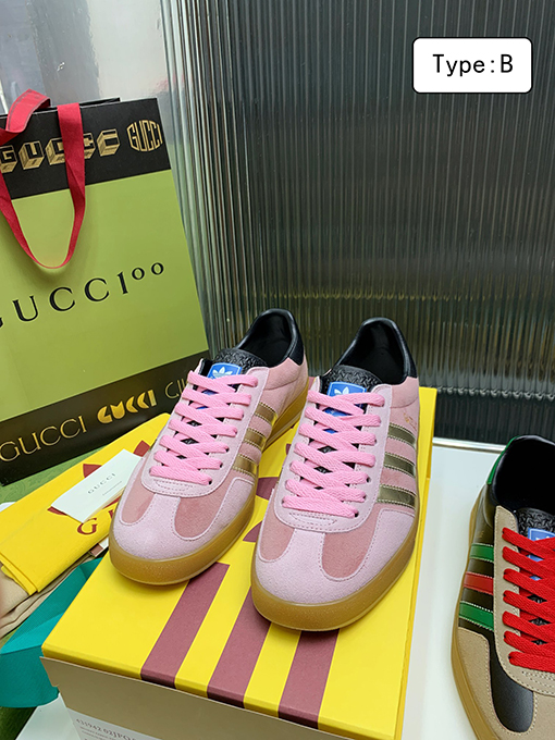復古系 アディダス×グッチコラボレーション ガゼルスニーカースーパーコピー   Gazelle 2カラー