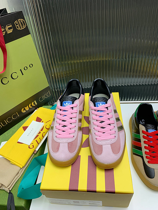 復古系 アディダス×グッチコラボレーション ガゼルスニーカースーパーコピー   Gazelle 2カラー