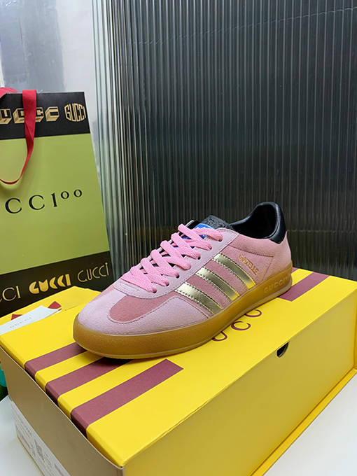 復古系 アディダス×グッチコラボレーション ガゼルスニーカースーパーコピー   Gazelle 2カラー
