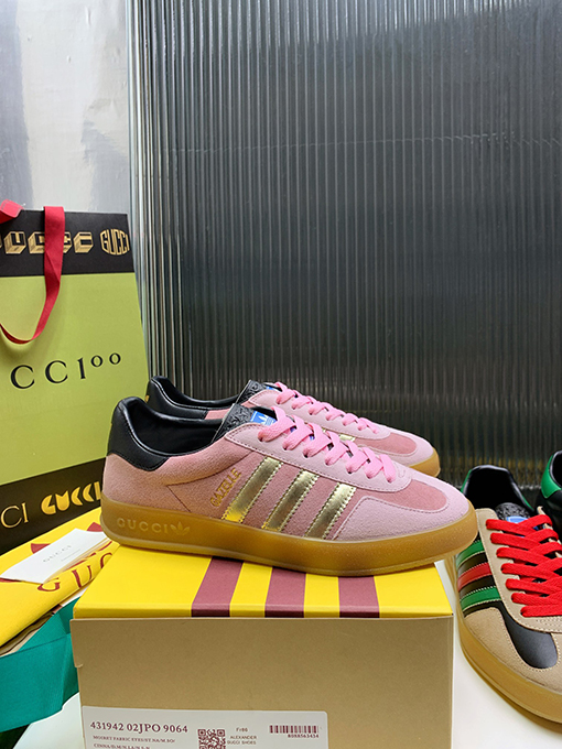 復古系 アディダス×グッチコラボレーション ガゼルスニーカースーパーコピー   Gazelle 2カラー
