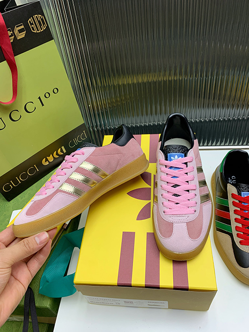 復古系 アディダス×グッチコラボレーション ガゼルスニーカースーパーコピー   Gazelle 2カラー