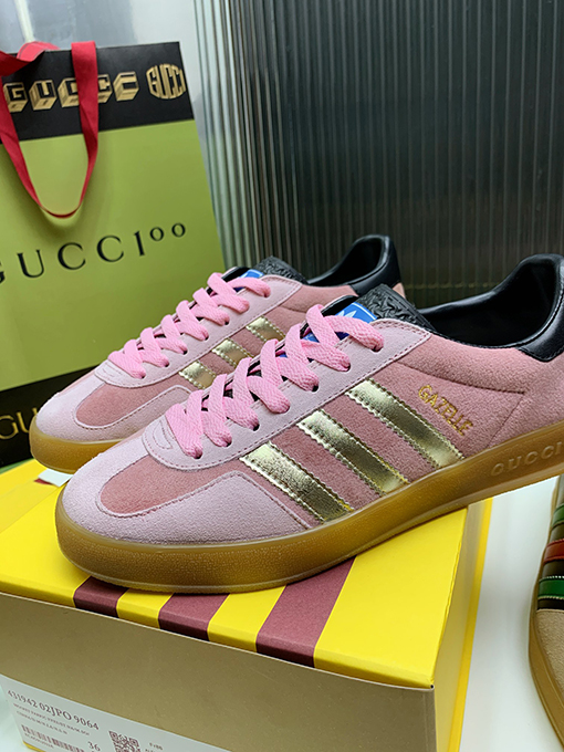 復古系 アディダス×グッチコラボレーション ガゼルスニーカースーパーコピー   Gazelle 2カラー