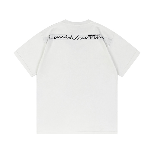 23新品ルイヴィトン服コピー プリント半袖Tシャツメンズファッション通販