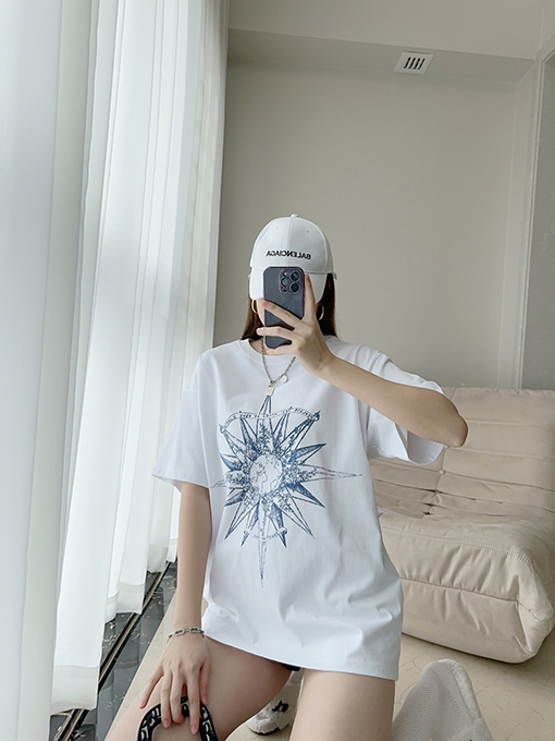 NEW ディオール服コピー半袖 Tシャツの通販   星アルファベットのロゴ