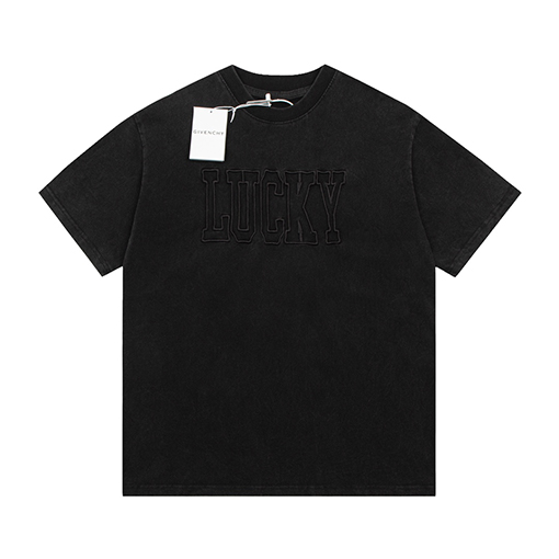 23新品!!  ジバンシイ半袖Tシャツコピー  GIVENCHYロゴ 刺繍  ★オーバーサイズ