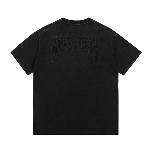 23新品!!  ジバンシイ半袖Tシャツコピー  GIVENCHYロゴ 刺繍  ★オーバーサイズ