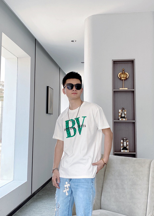 ボッテガヴェネタ 半袖 Tシャツコピー BV革三角，全2色