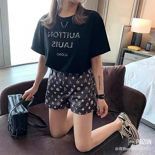ルイヴィトン半袖Tシャツスーパーコピー LVチェーン半袖