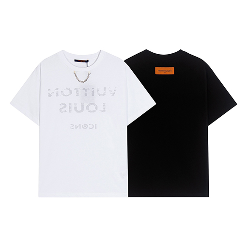 ルイヴィトン半袖Tシャツスーパーコピー LVチェーン半袖