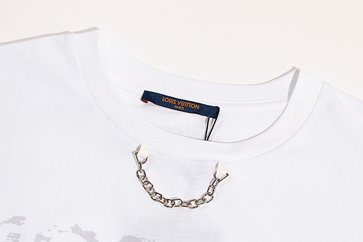 ルイヴィトン半袖Tシャツスーパーコピー LVチェーン半袖