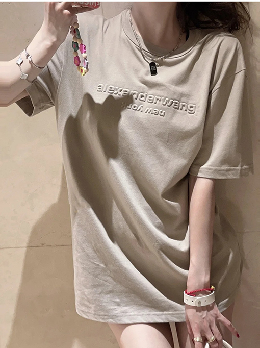 アレキサンダーワン半袖Tシャツコピー alexander wang立体レタリングTシャツ