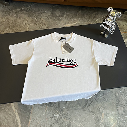 バレンシアガ半袖スーパーコピー BALENCIAGAグラフィティコーラのロゴ半袖Tシャツ