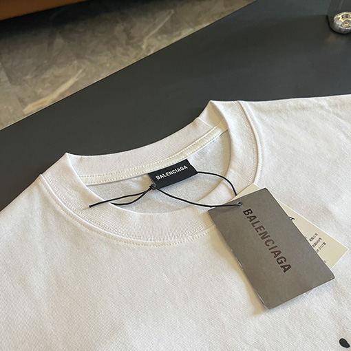 バレンシアガ半袖スーパーコピー BALENCIAGAグラフィティコーラのロゴ半袖Tシャツ