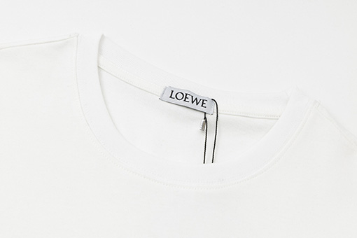 ロエベ半袖Tシャツコピー刺繡ロゴ半袖Tシャツ