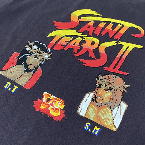 セント マイケル半袖スーパーコピー Saint Michael X DENIM TEARS Saint Tears II VS TEE