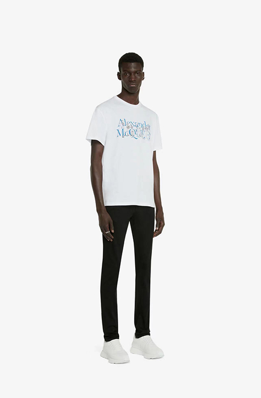 アレキサンダーマックイーン 半袖  Tシャツ  Alexander McQueen プリント