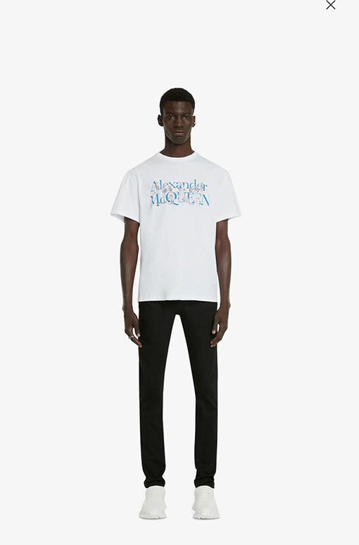 アレキサンダーマックイーン 半袖  Tシャツ  Alexander McQueen プリント