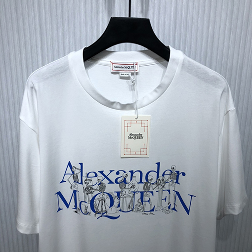 アレキサンダーマックイーン 半袖  Tシャツ  Alexander McQueen プリント