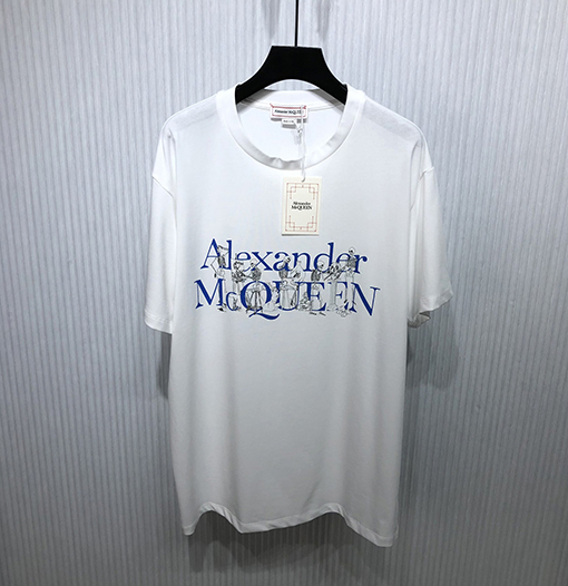 アレキサンダーマックイーン 半袖  Tシャツ  Alexander McQueen プリント