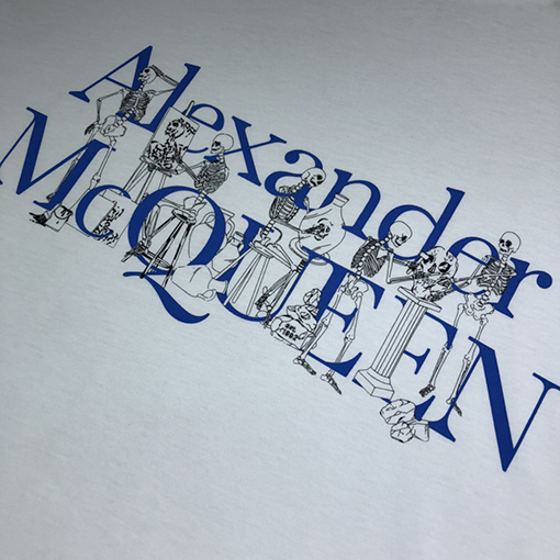 アレキサンダーマックイーン 半袖  Tシャツ  Alexander McQueen プリント