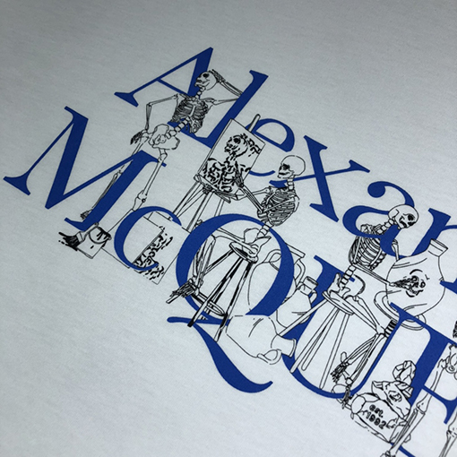 アレキサンダーマックイーン 半袖  Tシャツ  Alexander McQueen プリント