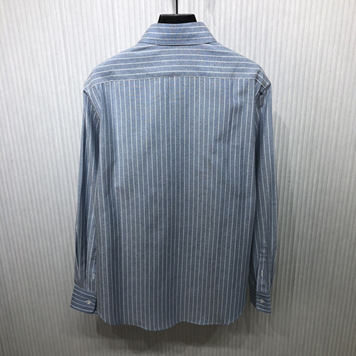 【大人気✨】 セリーヌ シャツ 　きれいな刺繍　　ストライプシャツ