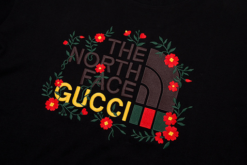 グッチ  x ノースフェイス 半袖Tシャツメンズファッション通販