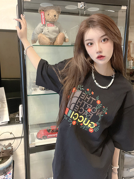 グッチ  x ノースフェイス 半袖Tシャツメンズファッション通販