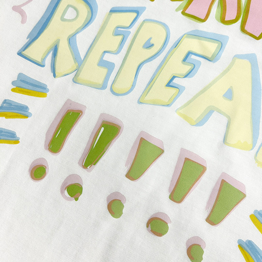 ヴェトモン  半袖Tシャツ スーパーコピー VETEMENTS 手描きレインボー 半袖