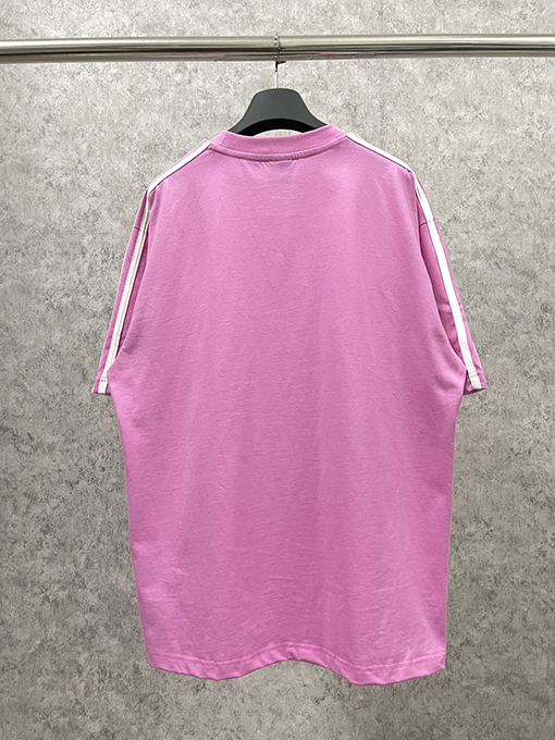 アディダス x バレンシアガ コラボ 半袖Tシャツ  ロゴ刺繍の綿Tシャツ 全4色