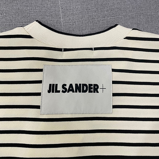 ジルサンダー 短袖Tシャツ  スーパーコピー  JIL SANDERストライプ短袖Tシャツ