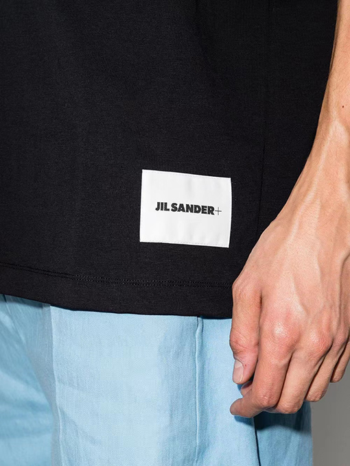 ジルサンダー 短袖Tシャツ  コピー  JIL SANDER シンプルでスタイリッシュなロゴ刺繍入りTシャツ