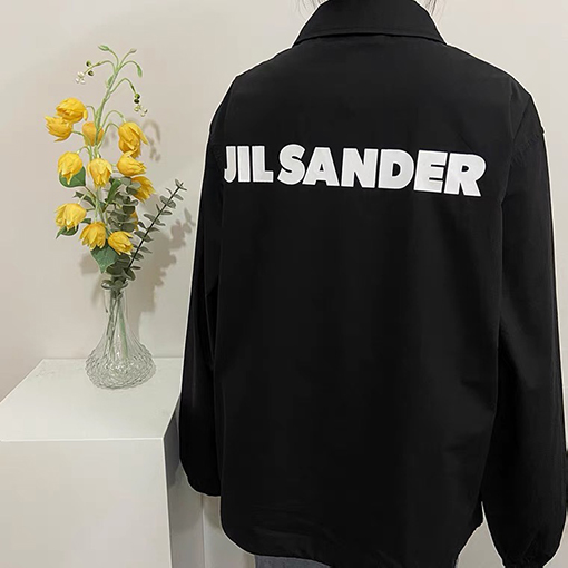 ジルサンダー 長袖Tシャツ     JIL SANDER 22ssシンプルなレタープリントの男女用ジャケット型コート