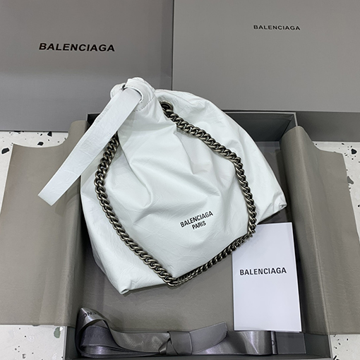 バレンシアガ ショルダーバッグ コピー　BALENCIAGA CRUSH シリーズ　ごみ袋　スモールサイズ