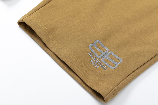 バレンシアガ  スウェットパンツ スーパーコピー BALENCIAGA  BBロゴ刺繍の短パン 男女兼用 全3色