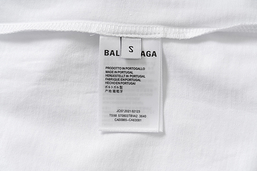 バレンシアガ  スマイルプリント刺繍 短袖Tシャツ