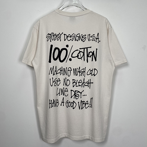 ステューシー 23SS 100% コットンTシャツ