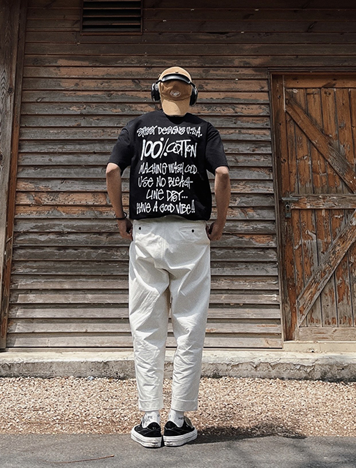 ステューシー 23SS 100% コットンTシャツ