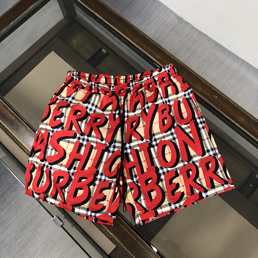 バーバリービーチパンツ スーパーコピーフルフラワープリント 内側ネット付き ゆったり快適な透け感 おうちで旅行必需品