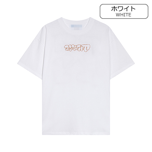 オフホワイト 半袖Tシャツ コピー OFF-WHITE ロゴ　刺繍