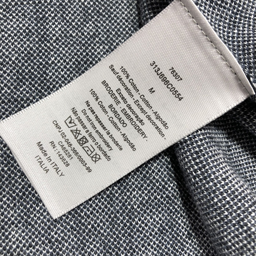ディオール 半袖Tシャツ Oblique 編み提花襟付きPOLO  Tシャツ