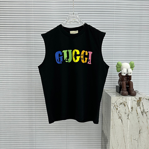 グッチタンクトップ  スーパーコピーGUCCI  プリント半袖Tシャツ